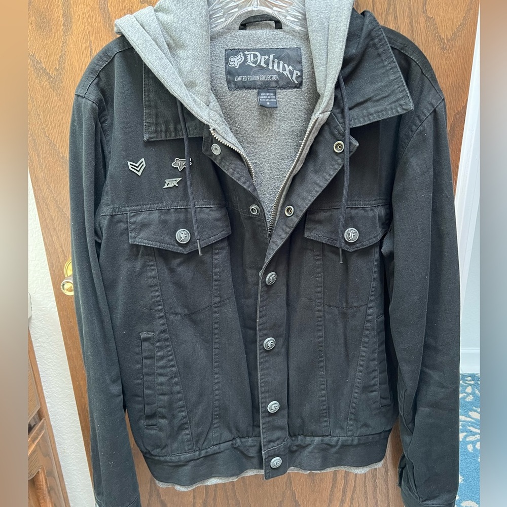 Men’s Fox Deluxe Hooded Denim Jacket